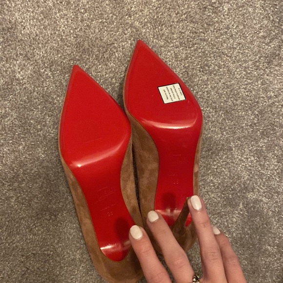 Louboutin Suede Kate 100 sz 38 - Picture 5 of 7